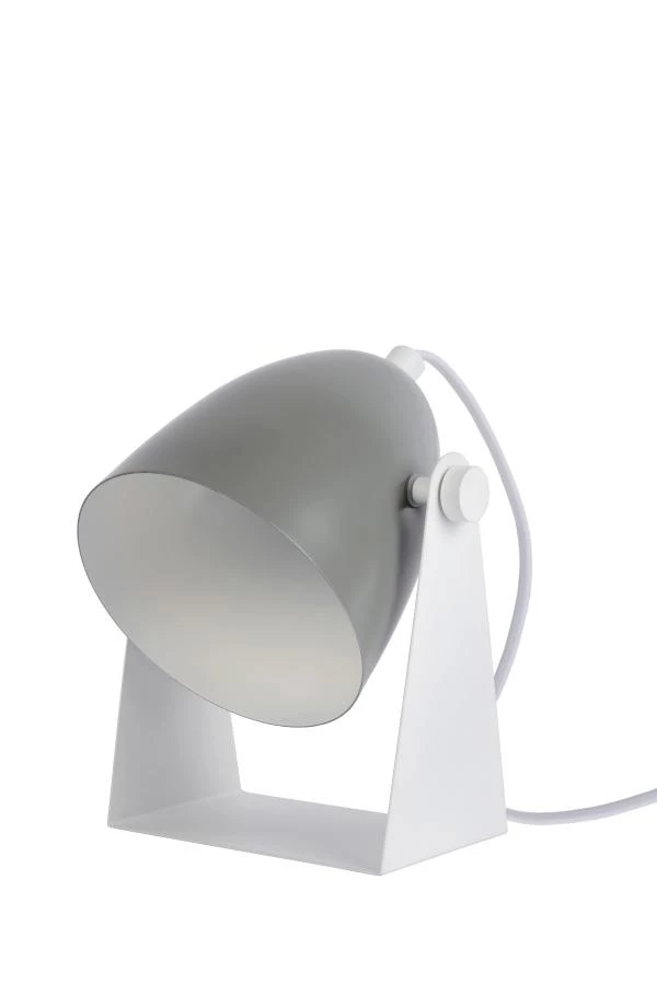Lucide CHAGO - Lámpara de mesa - 1xE14 - Gris - apagado